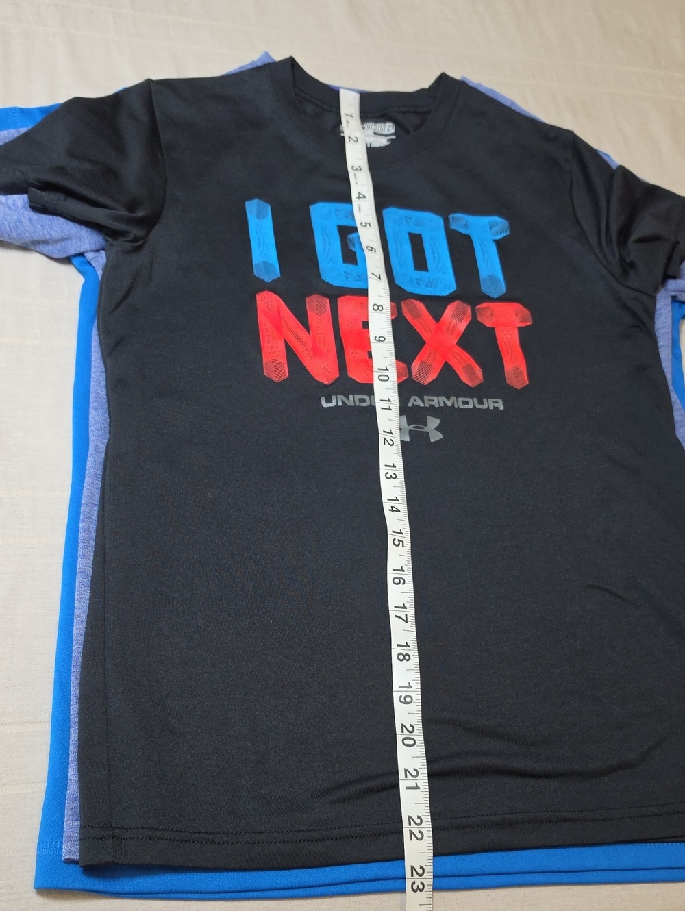 Three (3) Performance Tees Under Armour (2) & Reebok (1) Youth Medium/Large - Picture 7 of 16